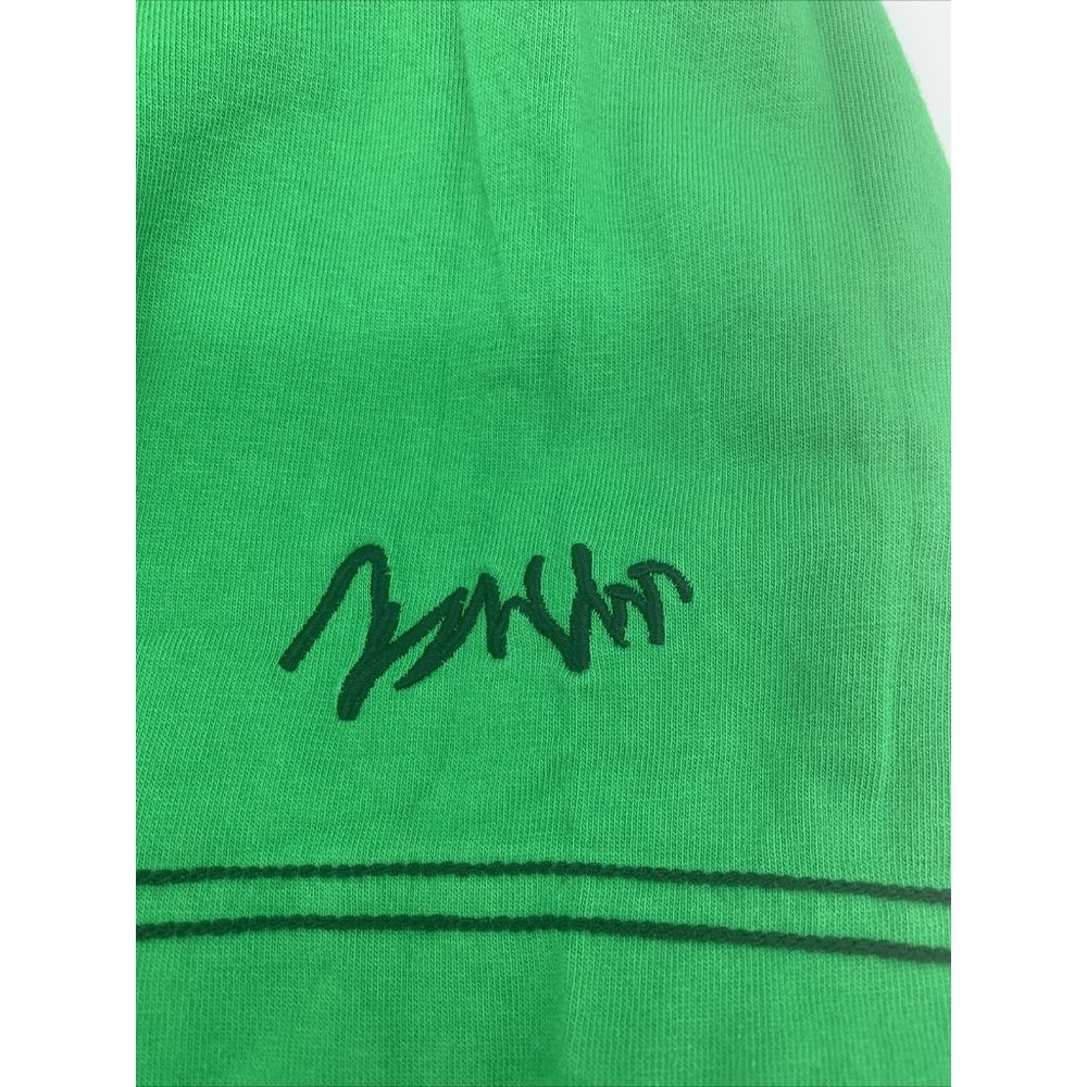 Men's COOGI Short Sleeve V-Neck Shirt Heritage Embroidered Green 4X - Picture 7 of 12